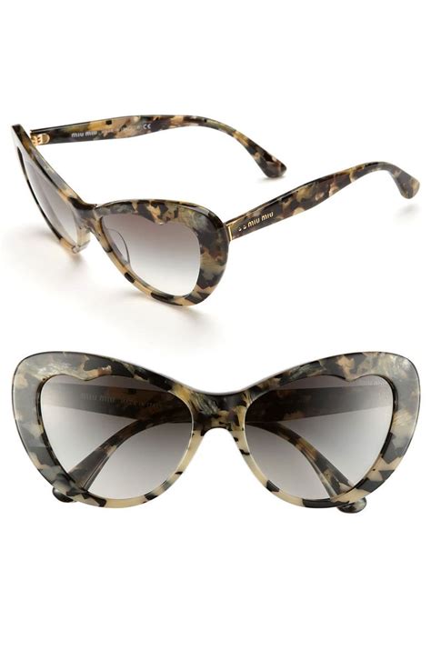 miu miu logo round sunglasses|Miu Miu sunglasses cat eye.